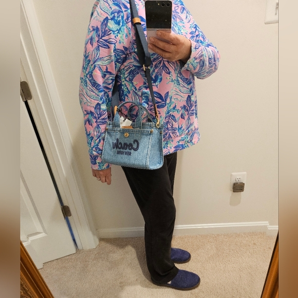 Coach Mini Cargo 20 Denim Tote Bag. NWT - Picture 13 of 14